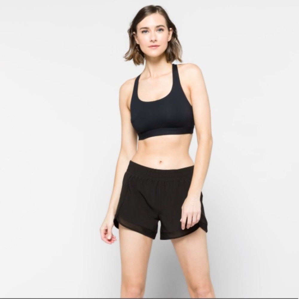 EUC GAIAM Luna Mesh Woven Performance Shorts XL Black moisture wicking quick dry - Picture 4 of 11